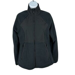 All In Motion Womens Polartec Fleece Jacket With Zippered Pockets & Stand Collar